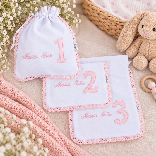 conjunto de sacos para organizar mala maternidade