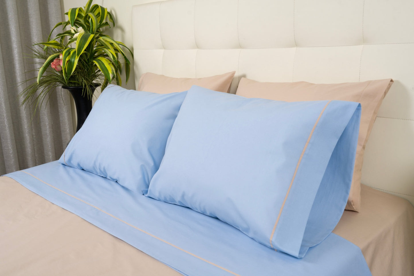 Jogo de Cama 100% Algodão JADE – Inclui Fronhas 50x70 | Linha Económica