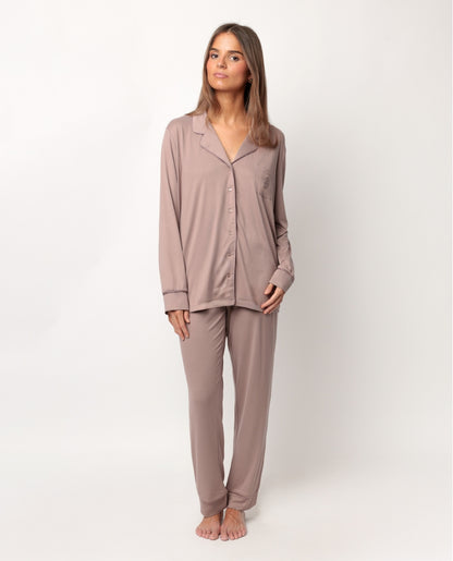 Pijama Aberto de Corte Direito Super Suave para Mulher ADMAS CLASSIC
