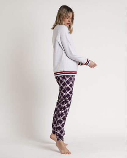 Pijama de Manga Comprida para Mulher ADMAS