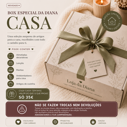 Caixa Surpresa CASA - Box Especial da Diana