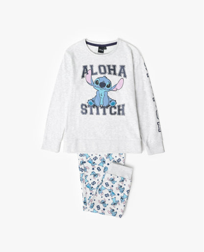 Pijama de Manga Comprida STITCH para Criança