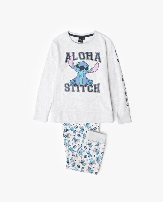 Pijama de Manga Comprida STITCH para Criança