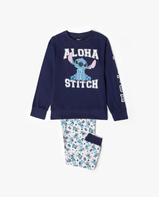 Pijama de Manga Comprida STITCH para Criança