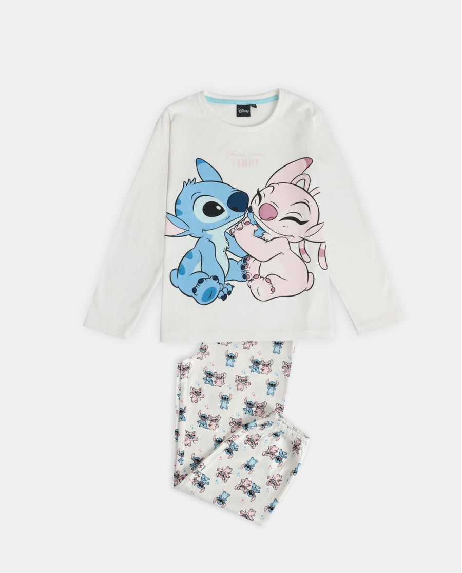 Pijama de Manga Comprida STITCH para Criança