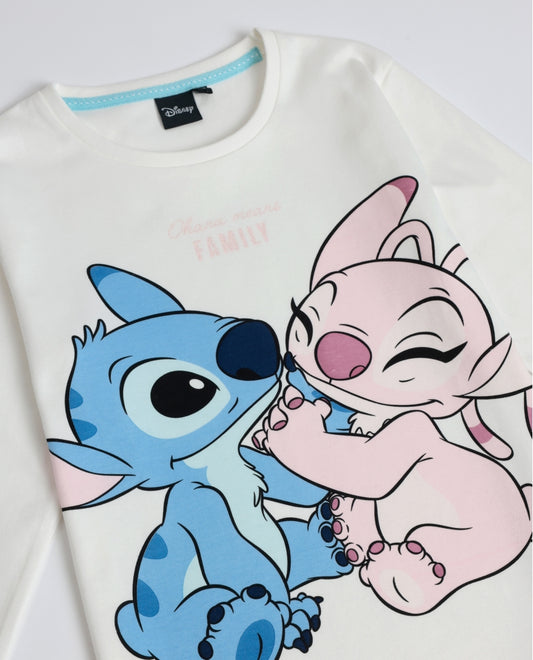 Pijama de Manga Comprida STITCH para Criança