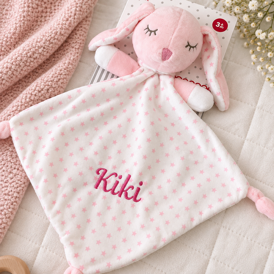 Doudou ou naninha em Peluche NAF NAF personalizável com o Nome do Bebé