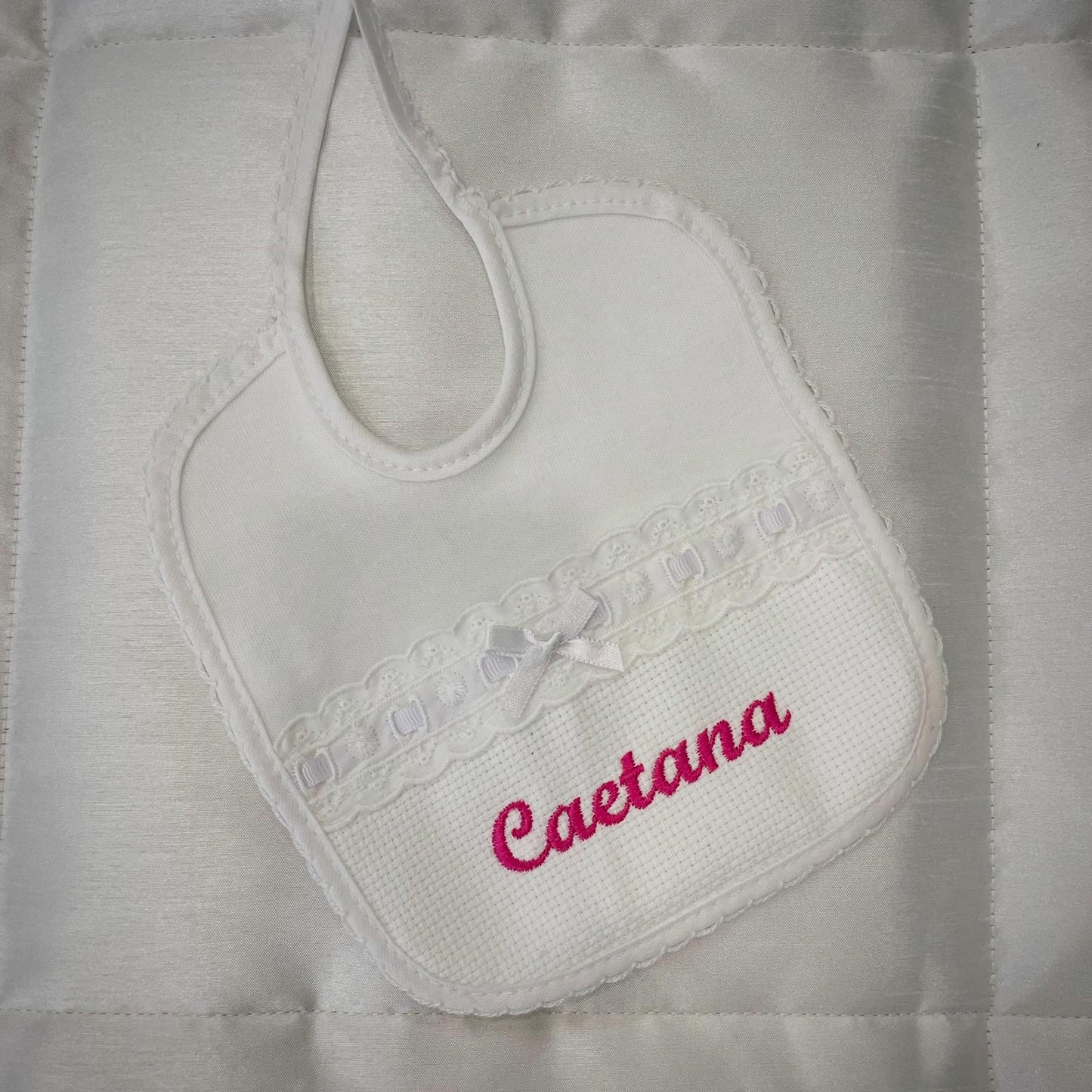 Conjunto Fraldinha e Babete com Laçinho (PERSONALIZAR)