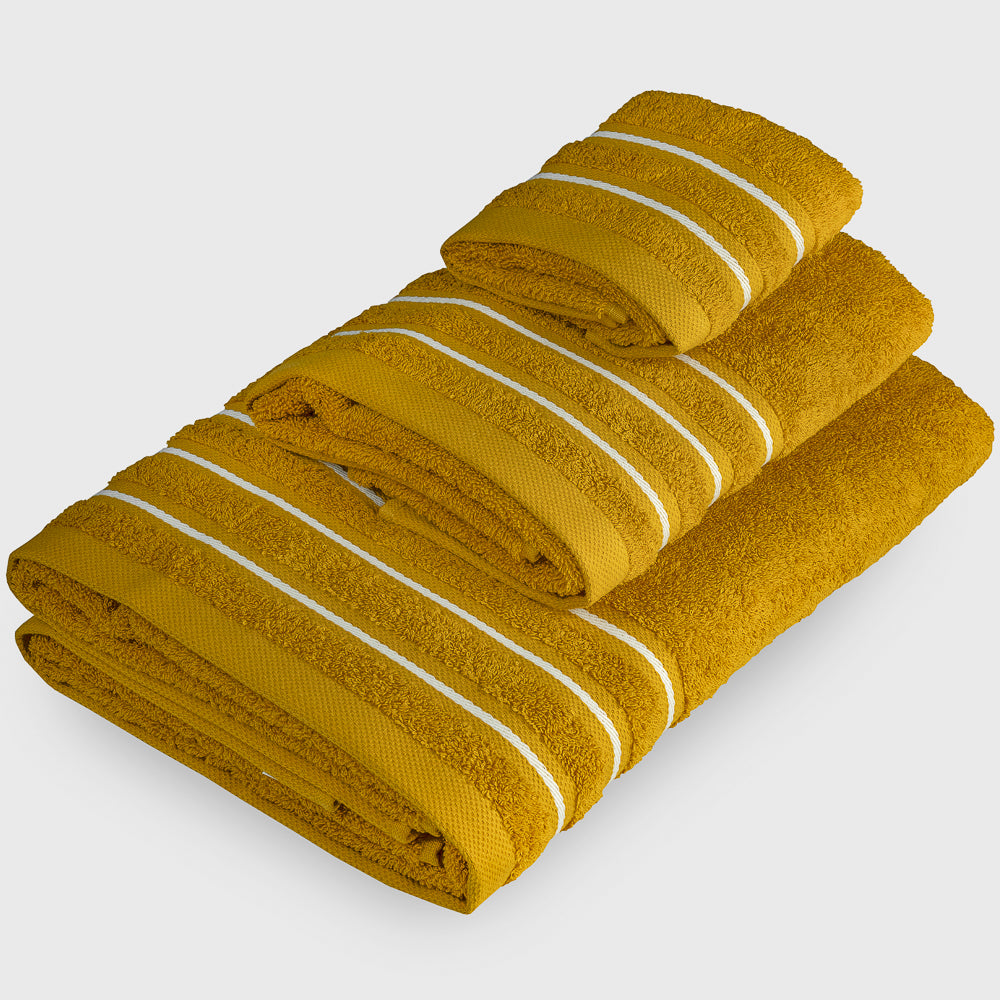 Jogo de Banho "Listas" 550gr/m2 3 ou 6 Peças