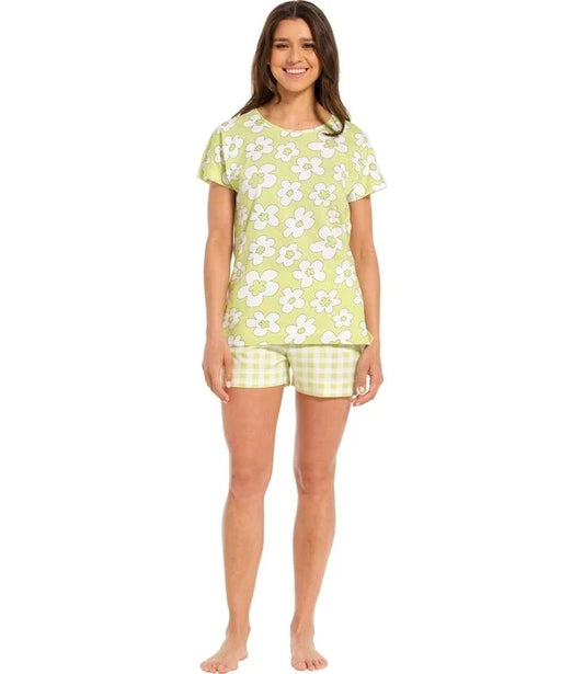 Pijama REBELLE para Mulher de Manga Curta e Calção Curto