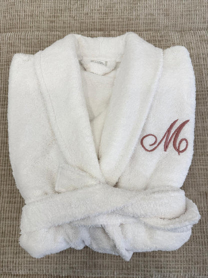 Roupão de Banho em Felpo 100% Algodão com Cinto Ajustável e Bolsos Frontais