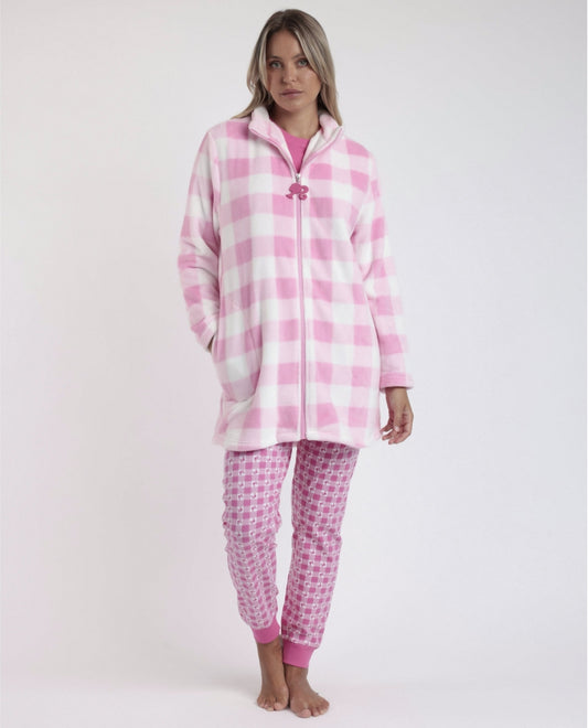 Robe Macio e Quente de Manga Comprida para Mulher BARBIE